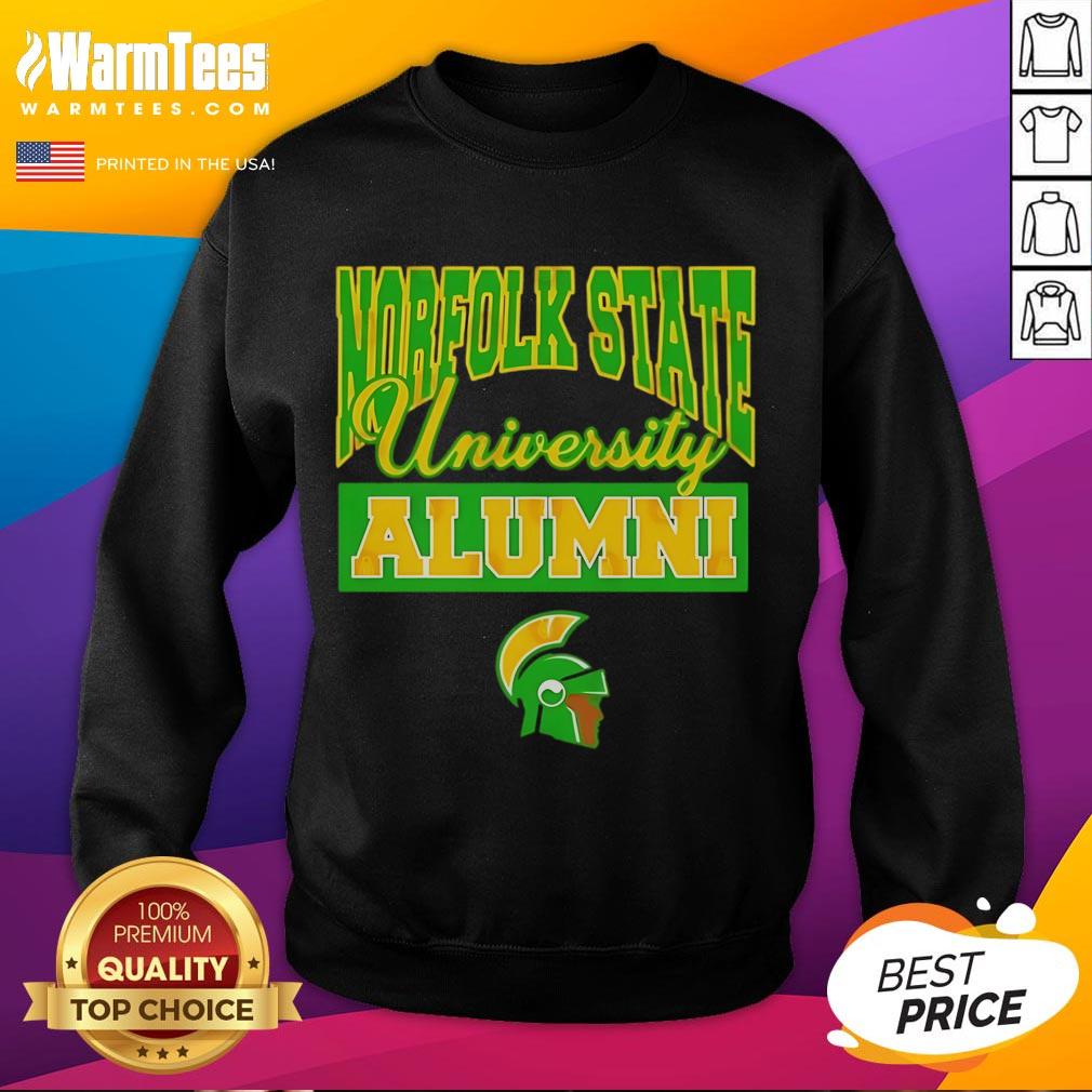 Alt Text: Official Norfolk State University 1935 alumni logo sweatshirt featuring a classic design and school colors.