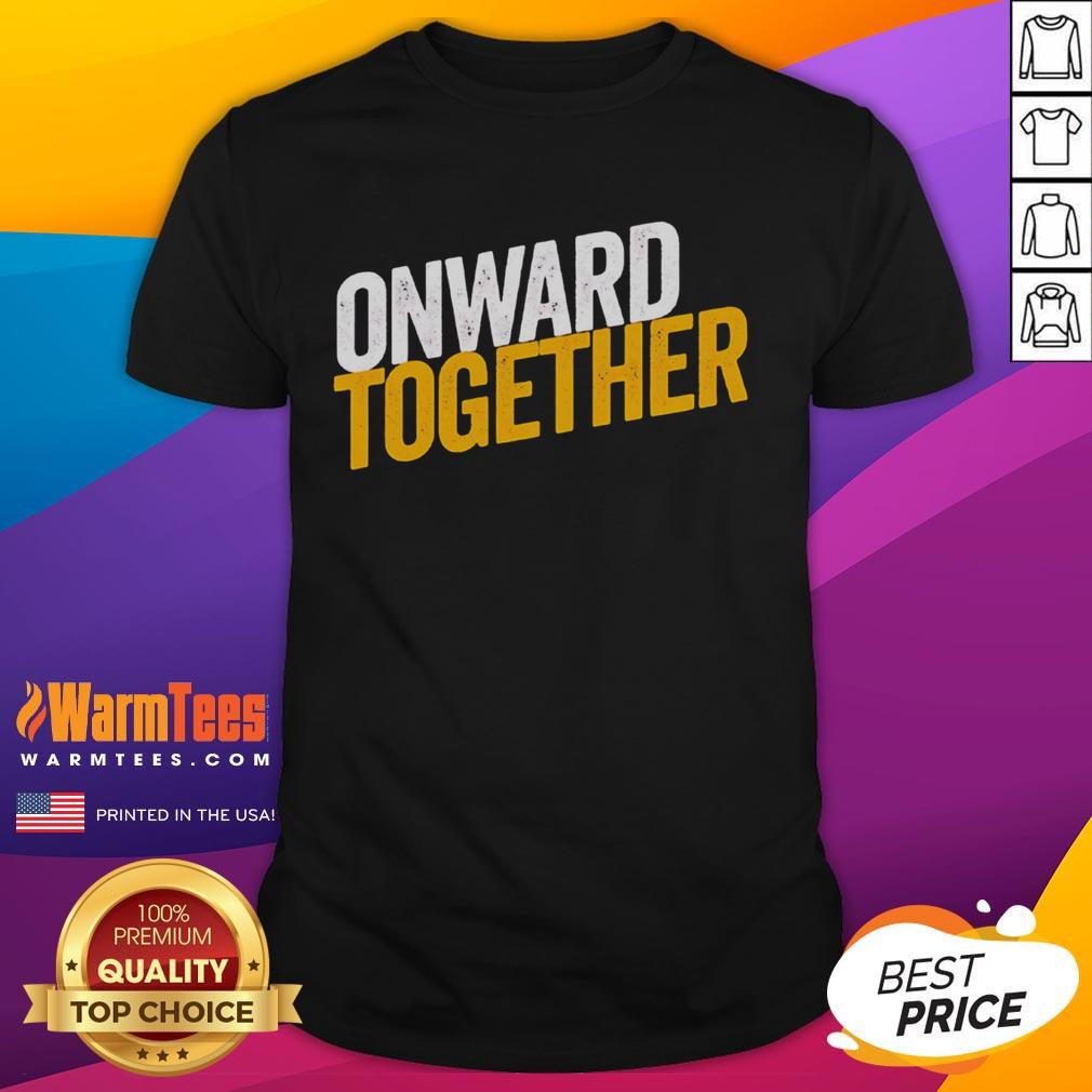 Alt Text: Official Onward Together NKU T-Shirt featuring a bold design and vibrant colors, perfect for Northern Kentucky University fans.
