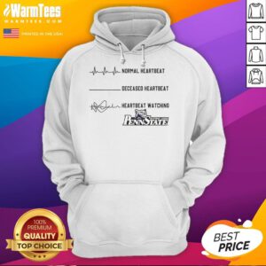 Official Penn State Nittany Lions NCAA hoodie featuring heartbeat design, perfect for game day and fan apparel.