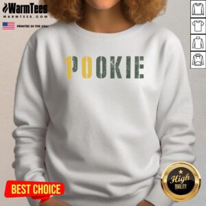 Official Pookie 10 Jordan Love Green Bay Packers sweatshirt in green, featuring team logo and stylish design for fans.