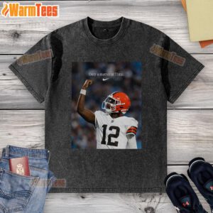 Alt Text: Shedeur Sanders Only A Matter Of Time washed t-shirt, featuring a stylish design perfect for fans and fashion lovers.