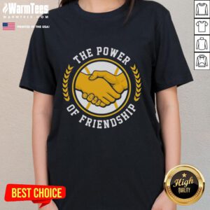 Official Shelby Miller The Power of Friendship Ladies Tee featuring vibrant design and comfortable fit for fans.
