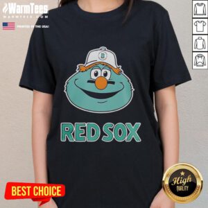 Official Turbulence Boston Red Sox mascot ladies tee featuring vibrant team colors and stylish design for fans.