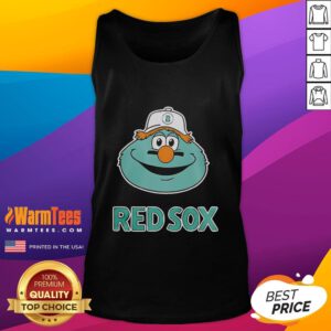 Official Turbulence Boston Red Sox mascot tank top featuring vibrant team colors and logo, perfect for fans.