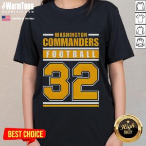 Alt Text: Official Washington Commanders Football Club Est 1932 ladies tee, perfect for sport lovers and team fans.