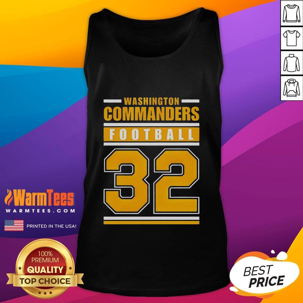 Official Washington Commanders Football Club tank top for sport lovers, established 1932, perfect for game day wear.
