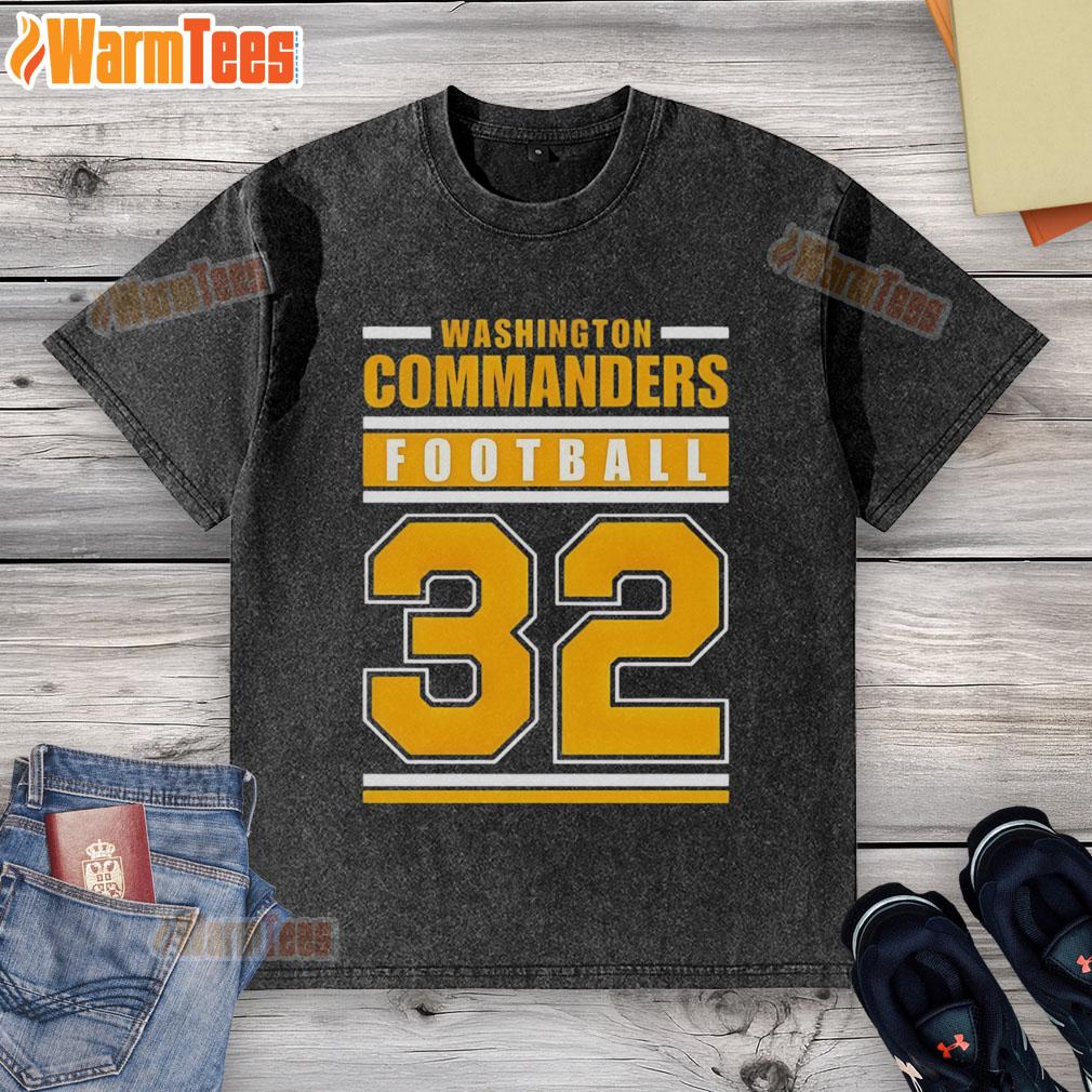 Official Washington Commanders Football Club Est. 1932 sport lover washed t-shirt showcasing team pride and style.