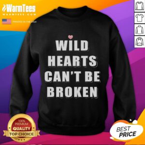 Alt Text: Official Wild Hearts Can't Be Broken Sweatshirt featuring bold lettering on a cozy, stylish design for fans.