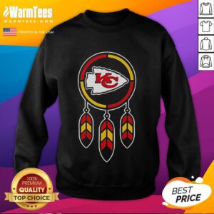 Premium 2025 Native American X Kansas City Chiefs football sweatshirt featuring vibrant colors and team logo.
