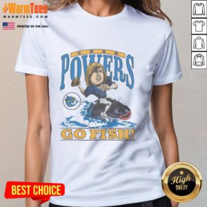 Premium Chad Powers Go Fish ladies tee featuring vibrant design and comfortable fit for casual wear.