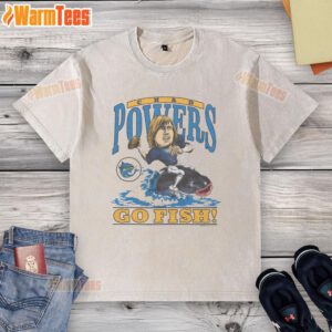 Alt Text: Premium Chad Powers Go Fish washed t-shirt featuring a stylish design, perfect for casual wear and game enthusiasts.