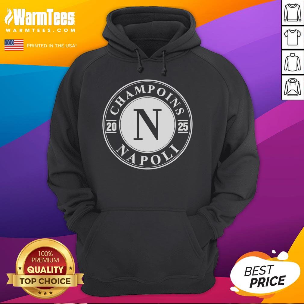 Premium Champions Napoli 2025 Hoodie showcasing vibrant team colors and stylish design, perfect for Napoli fans.
