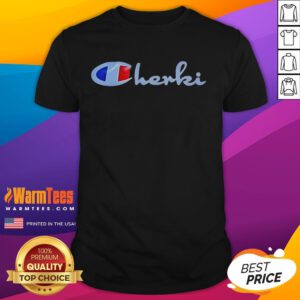 Premium Cherki logo parody T-shirt featuring a humorous twist on the classic design, perfect for casual wear.