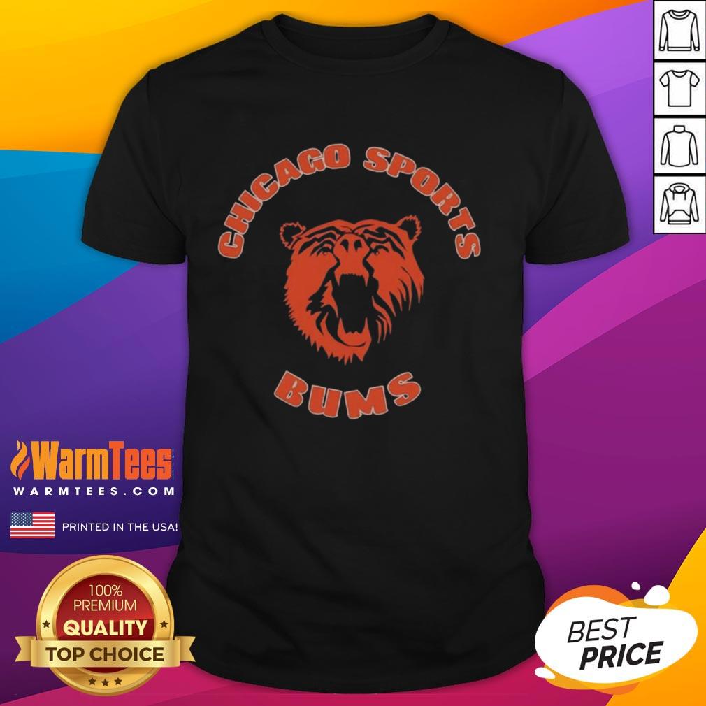 Premium Chicago Bears Sports Bums T-Shirt featuring vibrant team colors and logo, perfect for fans and casual wear.