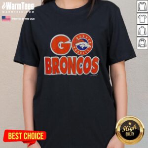 Premium Denver Broncos Football 1998 Roster Player Vintage NFL Ladies Tee featuring iconic team graphics and design.