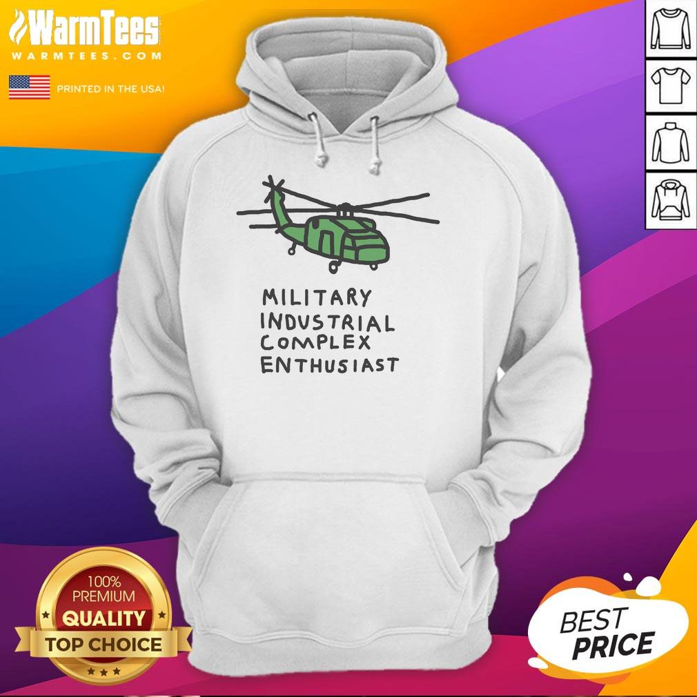 Premium Helicopter Military Industrial Complex Enthusiast Hoodie in black, showcasing a stylish and unique design for fans.
