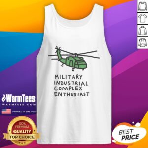Premium helicopter military industrial complex tank top for enthusiasts, featuring unique design and high-quality fabric.