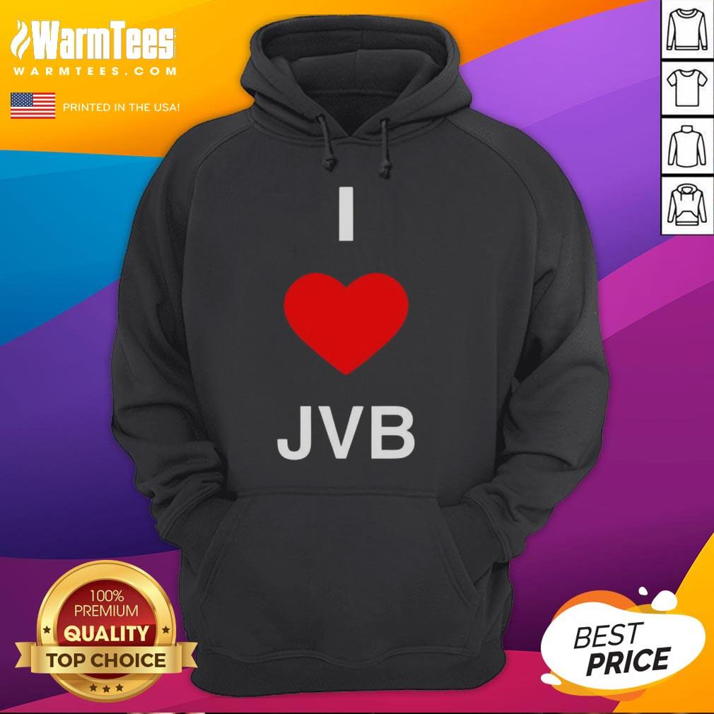 Premium I Love JVB Hoodie in soft fabric, showcasing a stylish design perfect for casual wear and JVB fans.