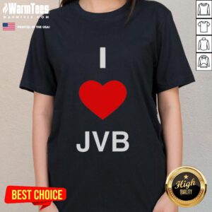 Premium I Love JVB Ladies Tee featuring a stylish design perfect for fans of JVB fashion and casual wear.