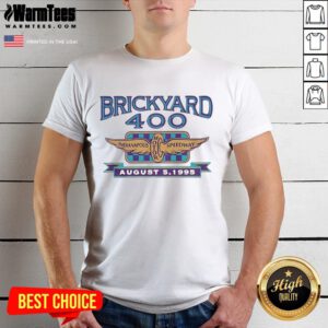 Premium Indianapolis Speedway Brickyard 400 1995 T-Shirt featuring vintage racing graphics and classic design.