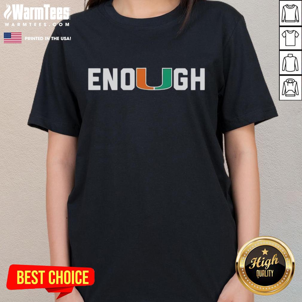 Premium Miami DL Akheem Mesidor Enough Ladies Tee featuring stylish design and vibrant colors for trendy women.