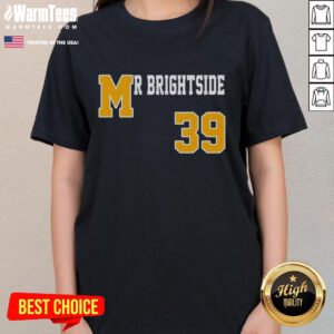 Premium Mr. Brightside 39 Ladies Tee featuring a stylish design in vibrant colors, perfect for casual wear.