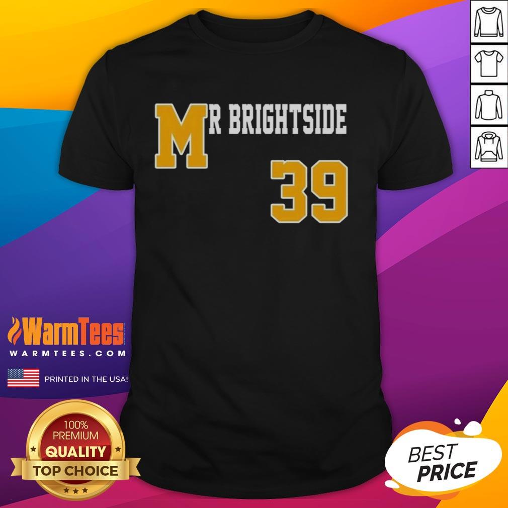 Premium Mr. Brightside 39 T-Shirt featuring a stylish design and comfortable fit, perfect for fans of the iconic song.