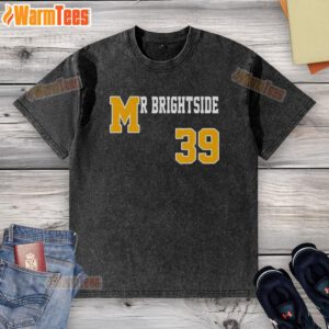 Premium Mr. Brightside 39 Washed T-Shirt in soft fabric, featuring a stylish design, perfect for casual wear.