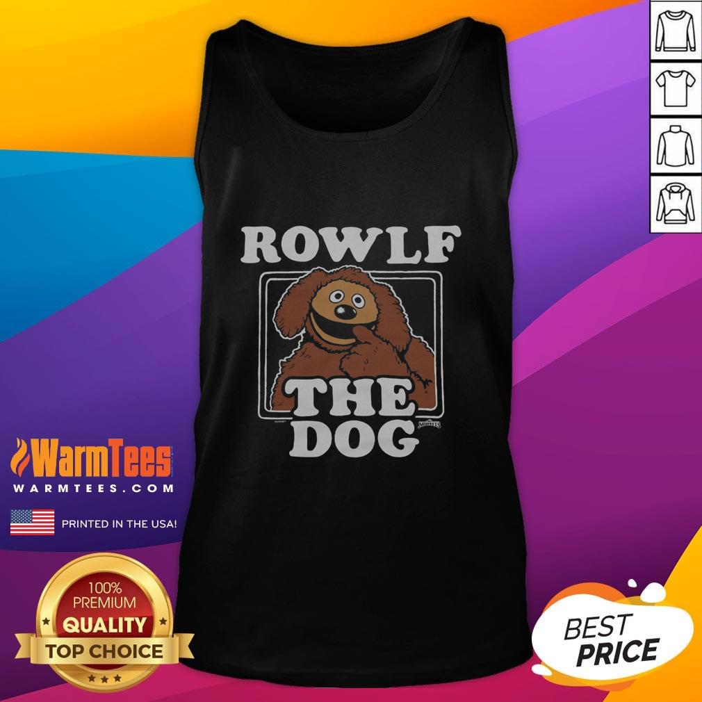 Alt Text: Premium Muppets Rowlf the Dog tank top featuring a playful design perfect for fans of the Muppets collection.