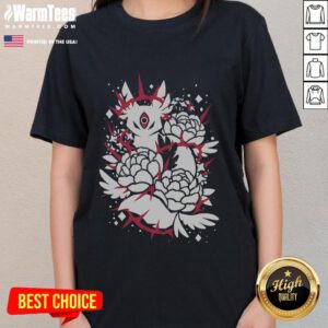 Premium stylized mythical creature graphic on a ladies tee, perfect for showcasing your softness and unique style.
