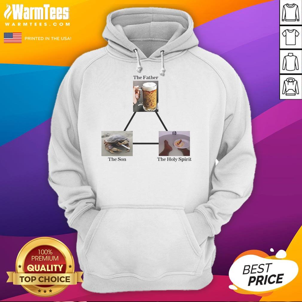 Premium The Father The Son The Holy Spirit Hoodie featuring a stylish design for faith-inspired fashion.