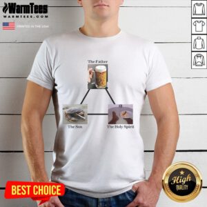 Premium The Father The Son The Holy Spirit T-Shirt featuring a stylish design for faith-inspired fashion lovers.