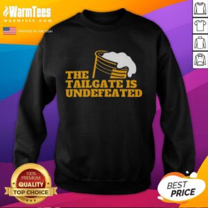 Premium The Tailgate Is Undefeated logo sweatshirt in stylish design, perfect for game day and casual wear.