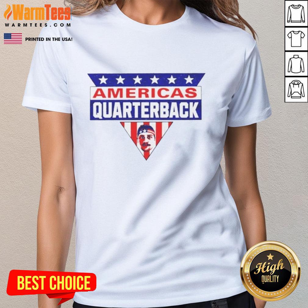 Top Americas Quarterback MVP Buffalo Ladies Tee featuring a stylish design for female football fans.