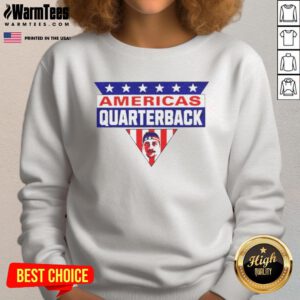 Cozy Buffalo sweatshirt featuring 'Top Americas Quarterback MVP' design, perfect for fans and chilly game days.