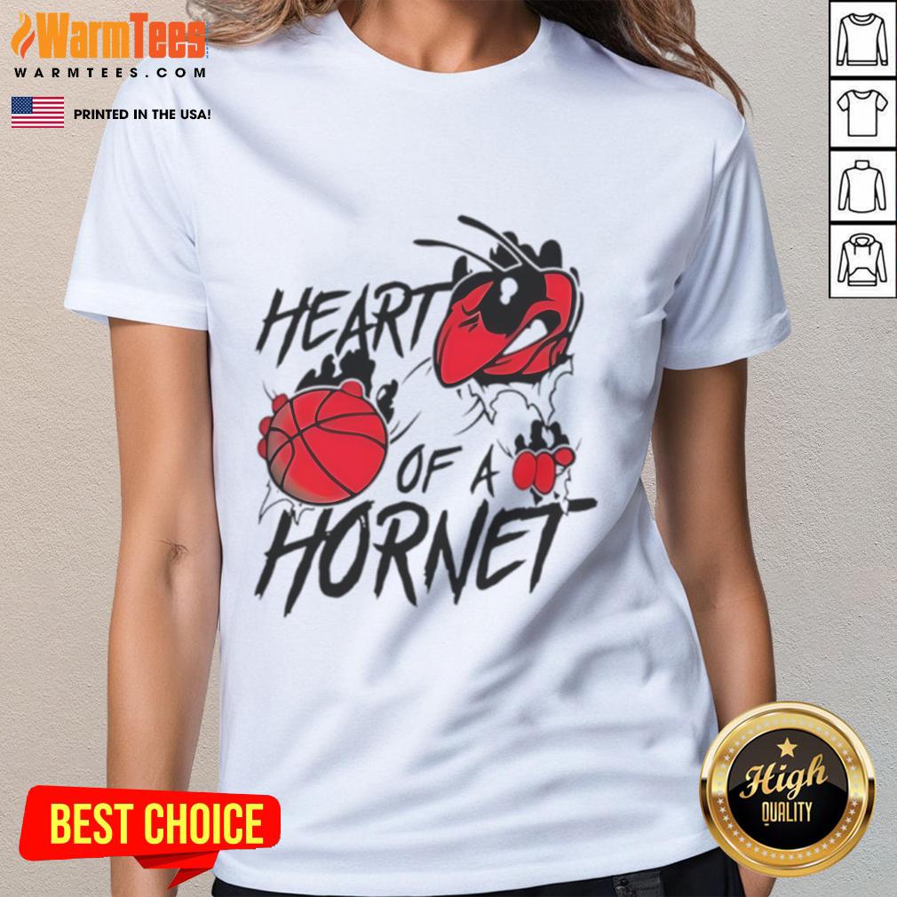 Top Charlotte Hornets Heart of a Hornet ladies tee featuring vibrant colors and team logo for stylish fan wear.