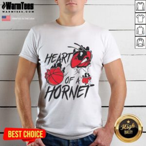 Top Charlotte Hornets Heart Of A Hornet T-Shirt featuring vibrant team colors and logo for passionate fans.