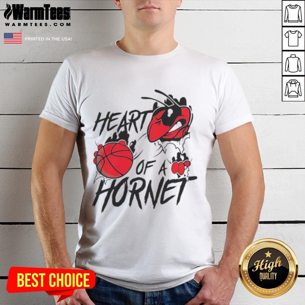 Top Charlotte Hornets Heart Of A Hornet T-Shirt featuring vibrant team colors and logo for passionate fans.
