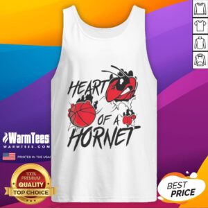 Top Charlotte Hornets Heart of a Hornet tank top showcasing team colors and logo, perfect for fans.