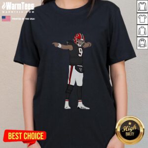 Top Michael Penix Jr. Atlanta Falcons baseball ladies tee featuring vibrant team colors and stylish design.