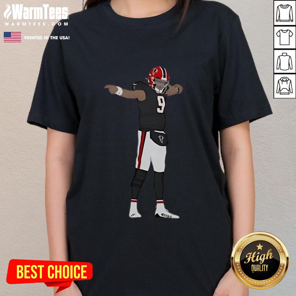 Top Michael Penix Jr. Atlanta Falcons baseball ladies tee featuring vibrant team colors and stylish design.