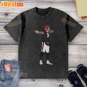 Top Michael Penix Jr. Atlanta Falcons Baseball Washed T-Shirt featuring vibrant team colors and a comfortable fit.