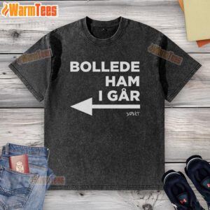 Alt Text: Top Princess Isabella wearing a Bollede Ham I Gar washed t-shirt, showcasing a stylish and casual look.