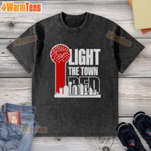 Top SMU Mustangs Light the Town Red washed t-shirt featuring vibrant colors and school spirit for fans and alumni.