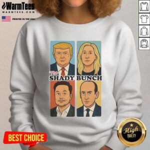 Top The Shady Bunch Donald Trump sarcastic comic sweatshirt featuring a humorous design perfect for political satire fans.