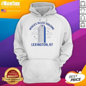 Stylish Lexington hoodie featuring the top world's tallest building graphic, perfect for urban fashion lovers.