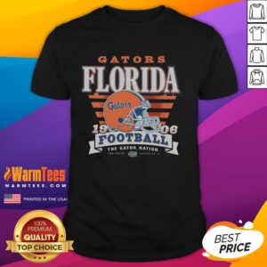 Awesome Florida Gators Stripe Splash T-Shirt featuring vibrant colors and a stylish design perfect for fans.