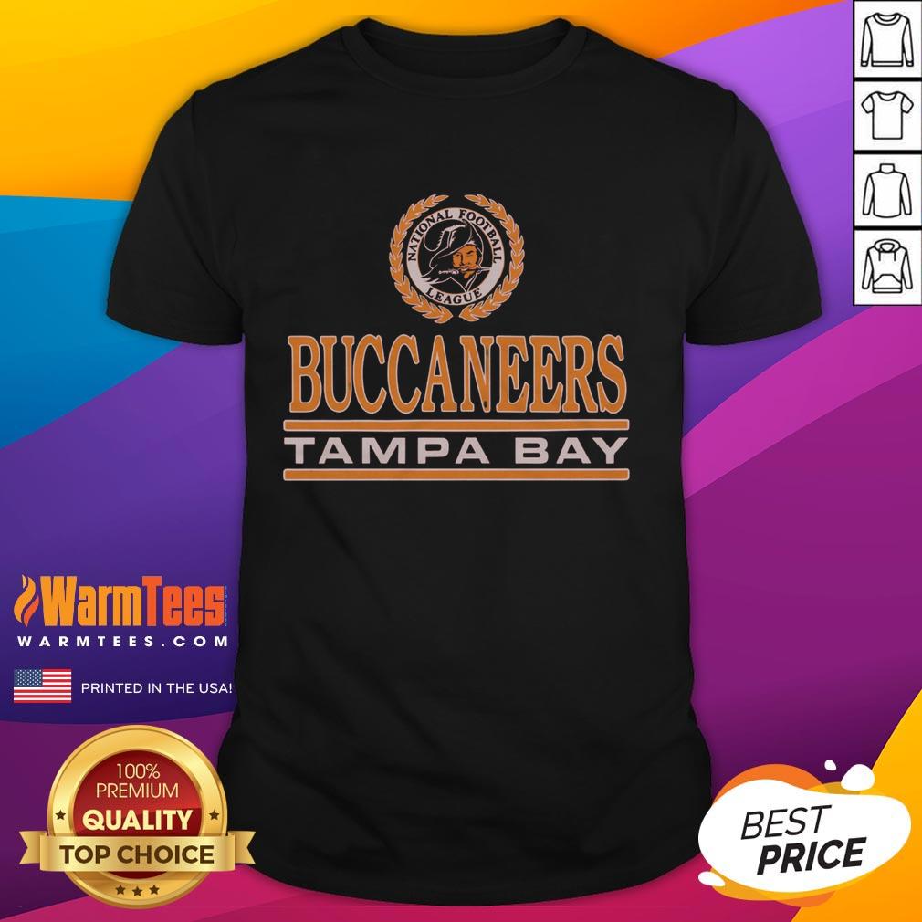 Awesome Tampa Bay Buccaneers Crest T-Shirt featuring the team's iconic logo and vibrant colors for fans.