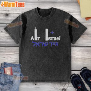 Good Air Israel 911 washed t-shirt featuring a stylish design and comfortable fit, perfect for casual wear.