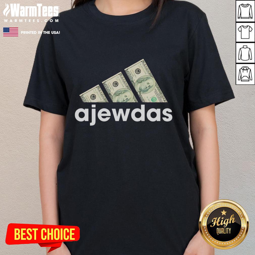 Good Ajewdas Money Dollars logo on a stylish ladies tee, featuring vibrant colors and a modern design.